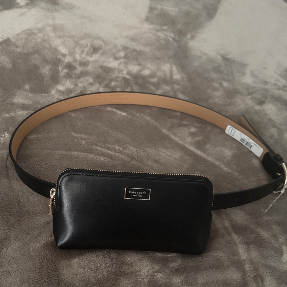 Kate Spade Black Leather Belt Bag